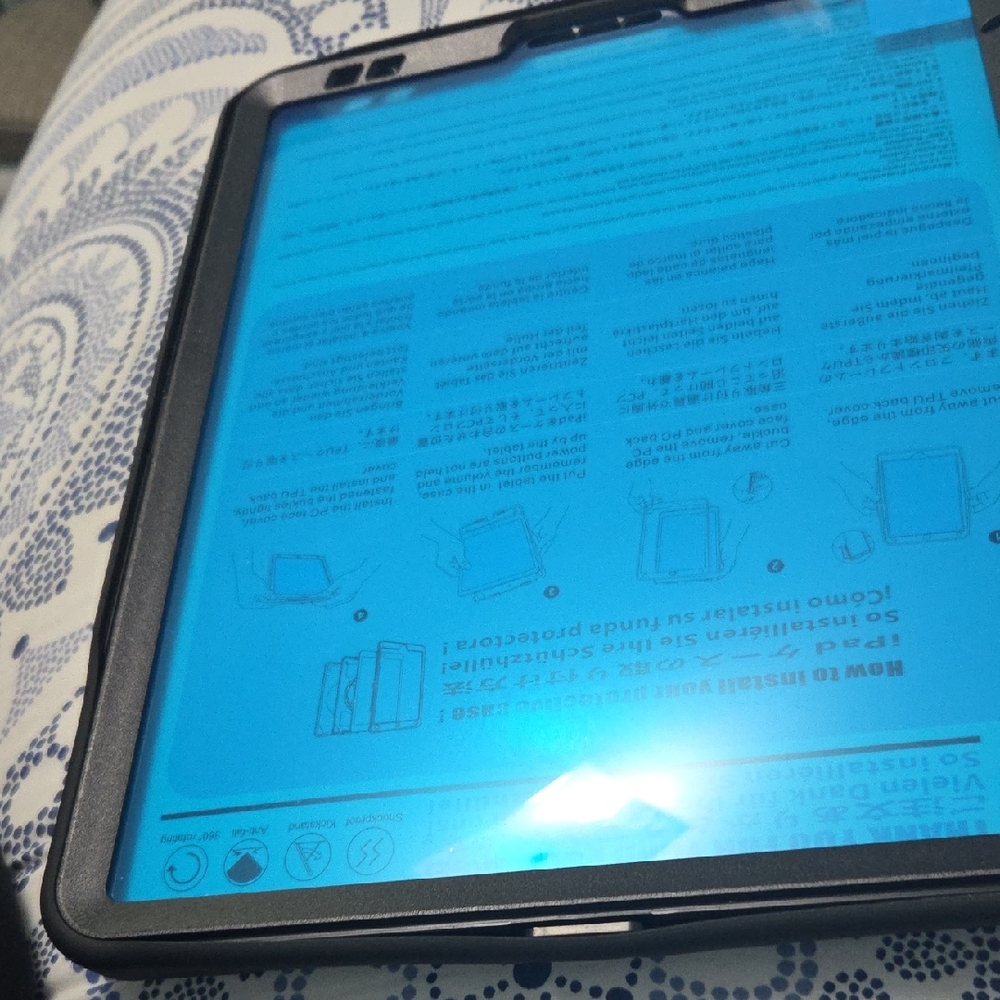 Tablet with Black Frame
